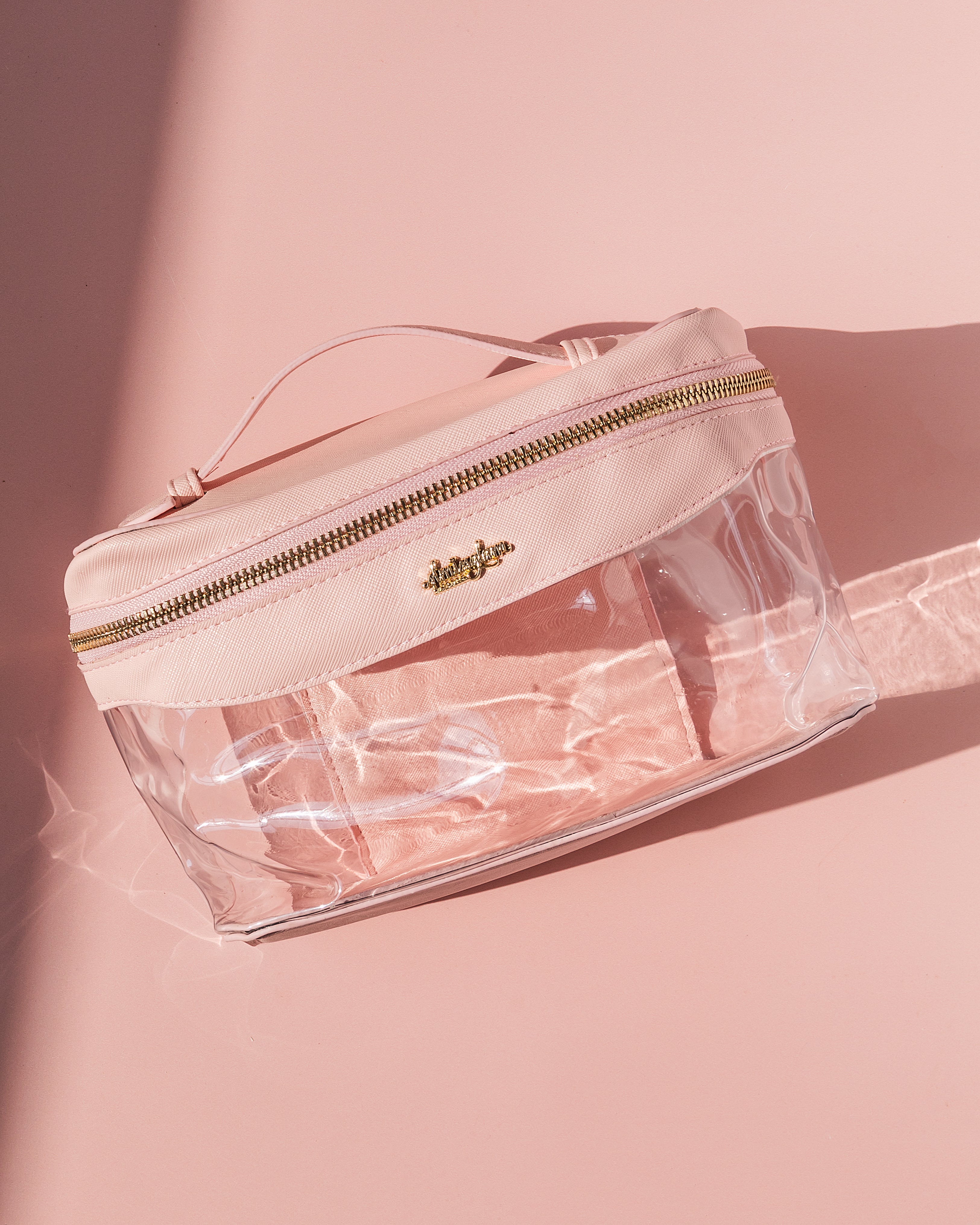 dream travel makeup bag Pink Travel Makeup Case