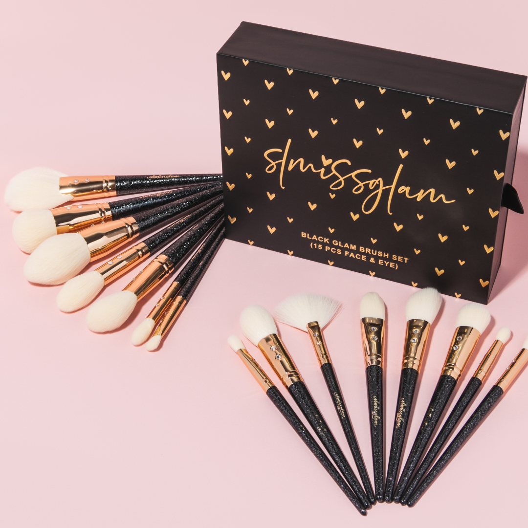 🎁 Black Glam Brush Set 💣 (100% off)