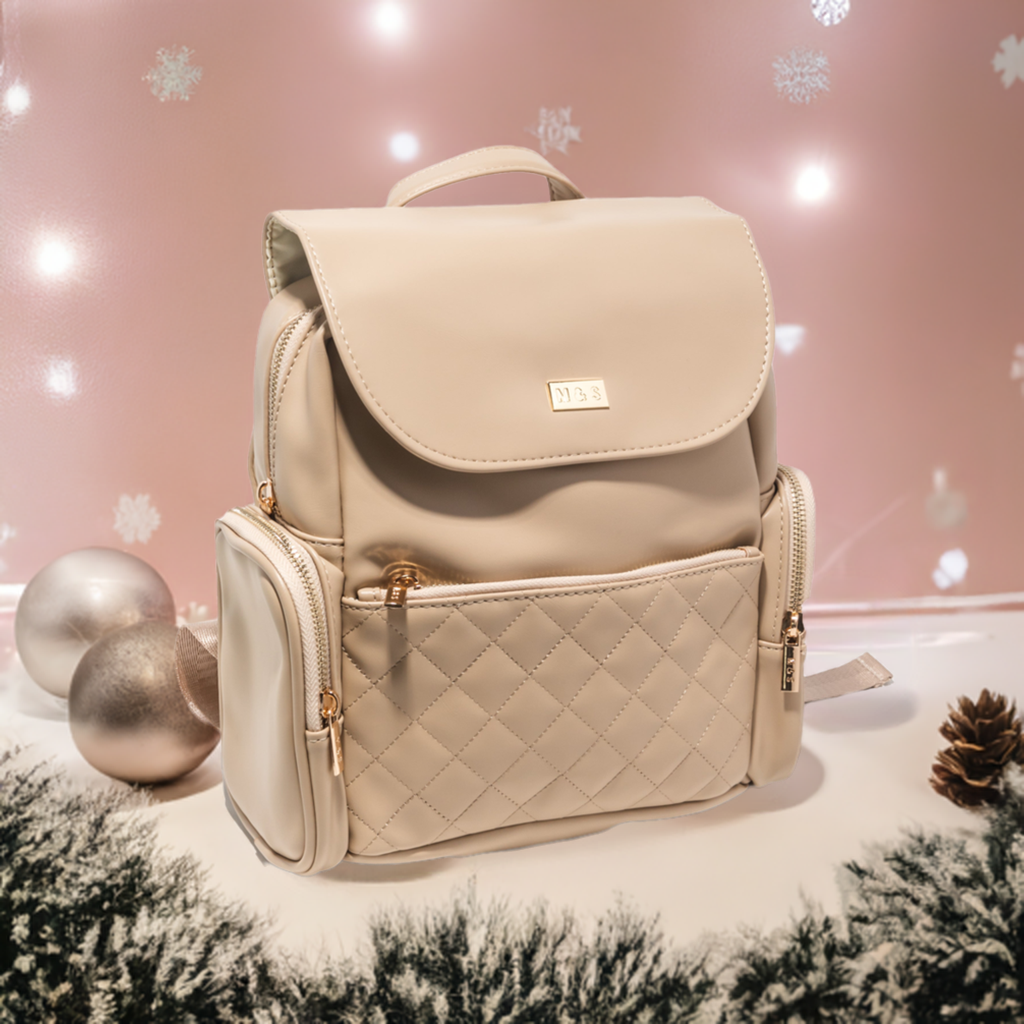 Beige backpack women's online