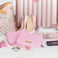 Pink Travel Jewelry Case💎