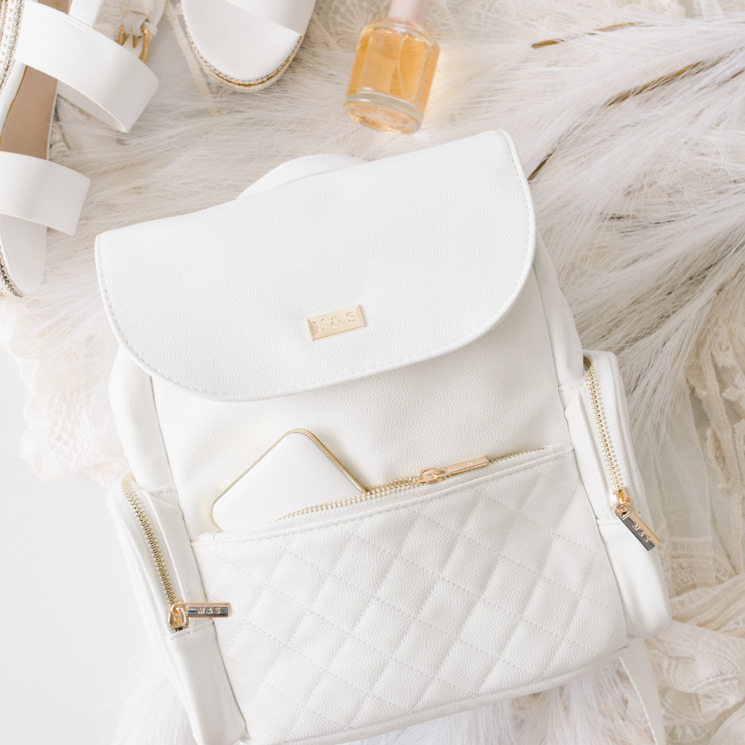 White Mini Backpack💕